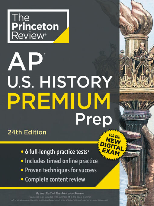 Title details for Princeton Review AP U.S. History Premium Prep, 2 by The Princeton Review - Available